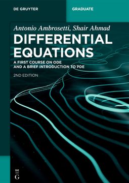 portada Differential Equations: A First Course on ode and a Brief Introduction to pde (de Gruyter Textbook) [Soft Cover ] (in English)