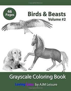 portada Birds & Beasts Volume 2: Adult Coloring Book (Coloring Themes) (in English)