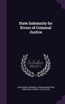portada State Indemnity for Errors of Criminal Justice (en Inglés)