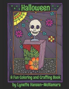 portada Halloween: A Fun Coloring and Crafting Book (en Inglés)