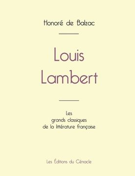 portada Louis Lambert de Balzac (édition grand format) (en Francés)