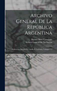 portada Archivo General de la Republica Argentina