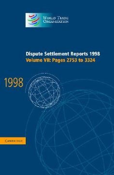 portada dispute settlement reports 1998: volume 7, pages 2753-3324 (en Inglés)