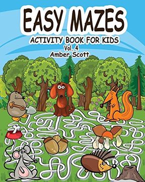 portada Easy Mazes Activity Book for Kids - Vol. 4 (in English)