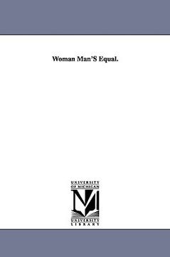 portada woman man's equal. (en Inglés)