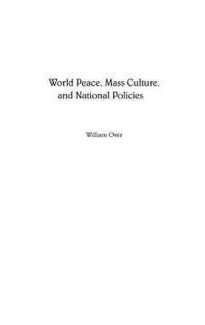 portada world peace, mass culture, and national policies (en Inglés)