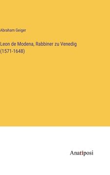 portada Leon de Modena, Rabbiner zu Venedig (1571-1648) (en Alemán)