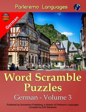 portada Parleremo Languages Word Scramble Puzzles German - Volume 3 (en Alemán)
