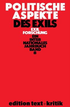 portada Politische Aspekte des Exils (Exilforschung, 8) (German Edition) (in German)