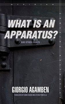 portada What is an Apparatus? And Other Essays (Meridian: Crossing Aesthetics) (en Inglés)