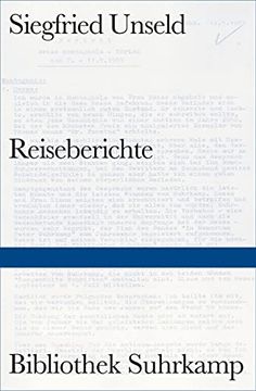 portada Reiseberichte (Bibliothek Suhrkamp) (in German)