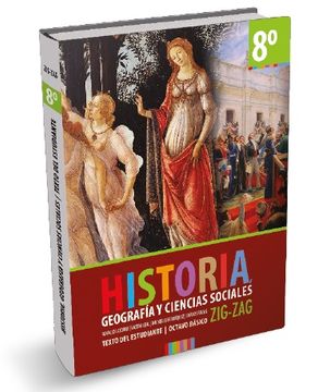 portada Historia, Geografía y Ciencias Sociales. Texto, Octavo Básico