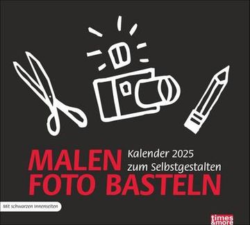 Heyda Bastelkalender 2025 - A5, Jahresgebunden Zum Selbergestalten, Naturfarben