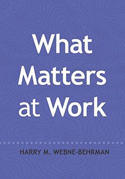 portada What Matters at Work (en Inglés)