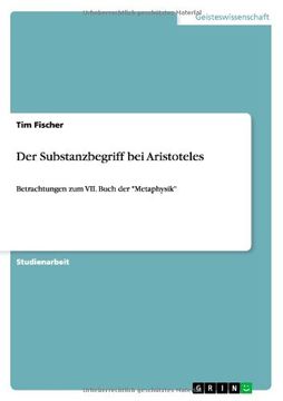 portada Der Substanzbegriff bei Aristoteles (German Edition)