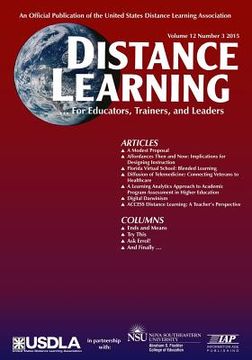 portada Distance Learning Magazine, Volume 12, Issue 3, 2015 (en Inglés)