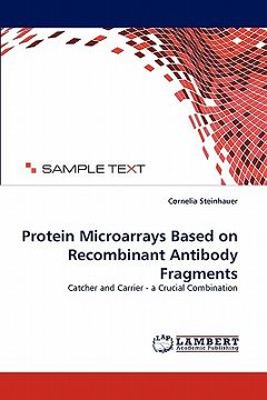 portada protein microarrays based on recombinant antibody fragments (en Inglés)