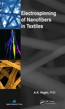 portada Electrospinning of Nanofibers in Textiles (en Inglés)