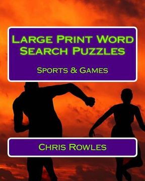 portada Large Print Word Search Puzzles Sports & Games (en Inglés)
