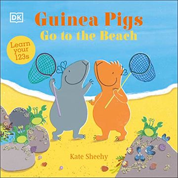 portada Guinea Pigs go to the Beach: Learn Your 123S (Board Book)