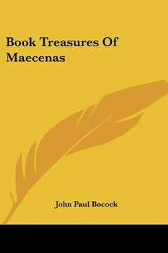 portada book treasures of maecenas (en Inglés)