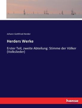 portada Herders Werke: Erster Teil, zweite Abteilung: Stimme der Völker (Volkslieder)