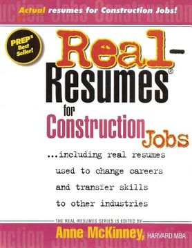 portada Real Resumes for Construction Jobs (en Inglés)
