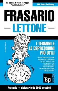 portada Frasario Italiano-Lettone e vocabolario tematico da 3000 vocaboli (en Italiano)
