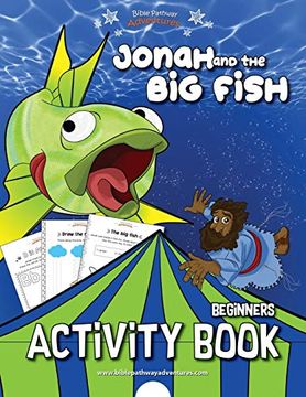 portada Jonah and the big Fish: Bible Activity Book for Kids: 1 (Beginners) (en Inglés)