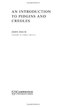 portada An Introduction to Pidgins and Creoles Hardback (Cambridge Textbooks in Linguistics) (in English)