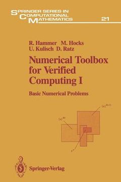 portada numerical toolbox for verified computing i: basic numerical problems theory, algorithms, and pascal-xsc programs (en Inglés)