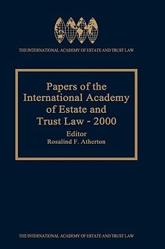 portada papers of the international academy of estate and trust law - 2000 (en Inglés)