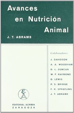portada Avances en Nutricion Animal (in Spanish)