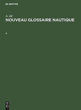 portada Nouveau Glossaire Nautique. A (in French)
