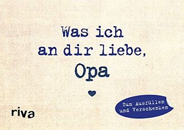 portada Was ich an dir Liebe, opa - Miniversion (in German)