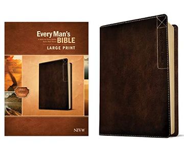 portada Every Man’S Bible Niv, Large Print, Deluxe Explorer Edition (en Inglés)