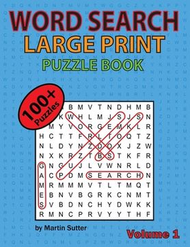 portada Word Search Large Print Puzzle Book - 100 plus puzzles (en Inglés)
