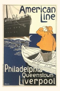 portada Vintage Journal American Ocean Liner Travel Poster (in English)