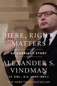 portada Here, Right Matters: An American Story (en Inglés)