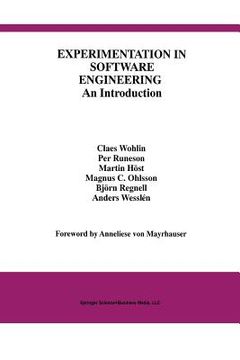 portada Experimentation in Software Engineering: An Introduction (en Inglés)
