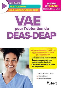 portada Vae Pour L'obtention du Deas et du Deap: Un Accompagnement pas à pas Pour Préparer son Dossier et son Entretien (en Francés)