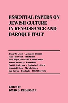 portada Essential Papers on Jewish Culture in Renaissance and Baroque Italy (Essential Papers on Jewish Studies) (en Inglés)