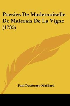 portada poesies de mademoiselle de malcrais de la vigne (1735) (in English)