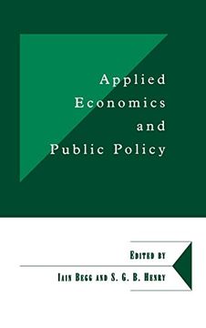 portada Applied Economics and Public Policy Hardback (Department of Applied Economics Occasional Papers) 