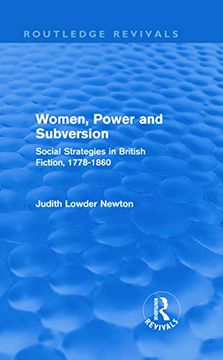 portada Women, Power and Subversion (Routledge Revivals): Social Strategies in British Fiction, 1778-1860