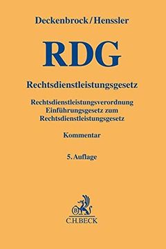portada Rechtsdienstleistungsgesetz -Language: German (in German)