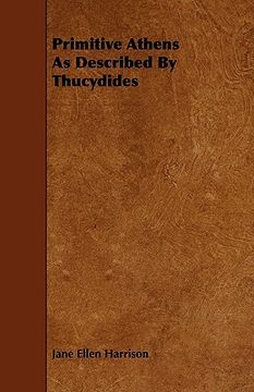 portada primitive athens as described by thucydides (en Inglés)