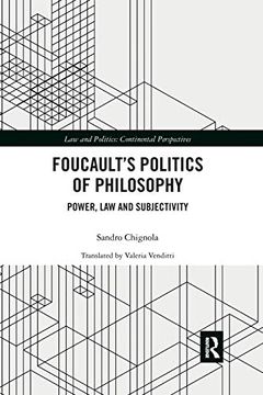 portada Foucault's Politics of Philosophy: Power, Law, and Subjectivity (Law and Politics) (in English)