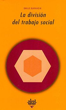 portada La Division del Trabajo Social (in Spanish)