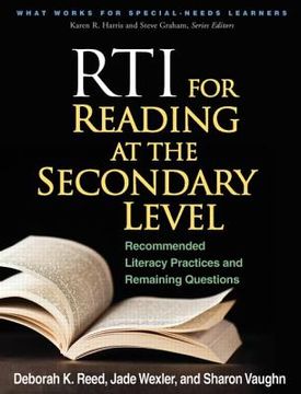 portada rti for reading at the secondary level
